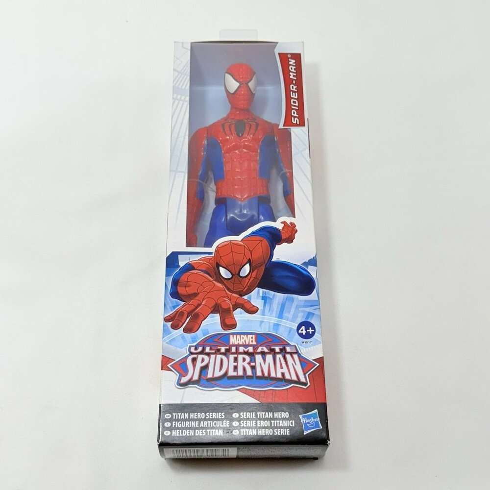 Hasbro Marvel Ultimate Spider Man Figure Toy 12” Large Titan Hero Figurine Kid - Picture 2 of 12